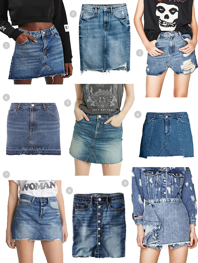 Trend Report: Cut-off Denim Skirts · relmstyle