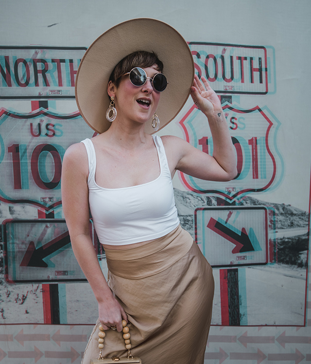 2 Ways to Wear a Bias Cut Skirt · The RELM & Co