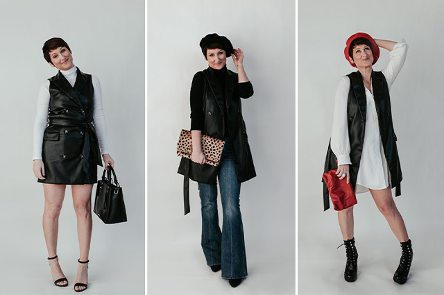 6 Way To Wear A Faux Leather Dress · The RELM & Co